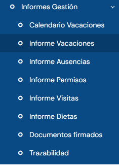 informe vacaciones
