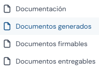 documentos generados