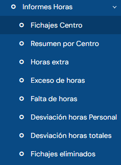 informes horas