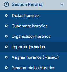 importar jornadas